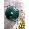 Cocotte fonte d'aluminium 20cm vert - MasterClass