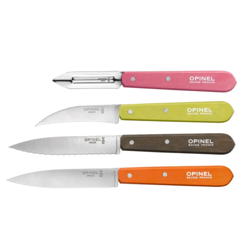 Coffret Couteaux de Cuisine et Éplucheur Fifties Les Essentiels - Opinel