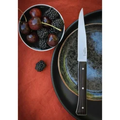 Coffret Couteaux de Table Frêne Sombre x4 Facette - Opinel
