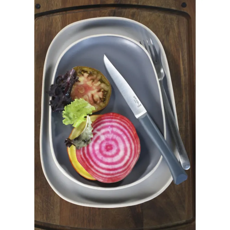 Coffret Couteaux de Table Microdenté Anthracite Bon Appétit + x4 - Opinel
