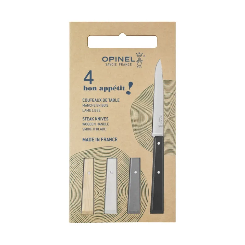Coffret Couteaux de Table Minéral Bon Appétit ! x4 - Opinel