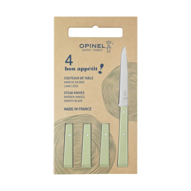 Coffret Couteaux de Table Sauge Bon Appétit ! x4 - Opinel