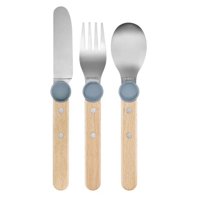 Coffret Couverts pour Enfant Bleu Pluie Le Petit Gourmet - Opinel
