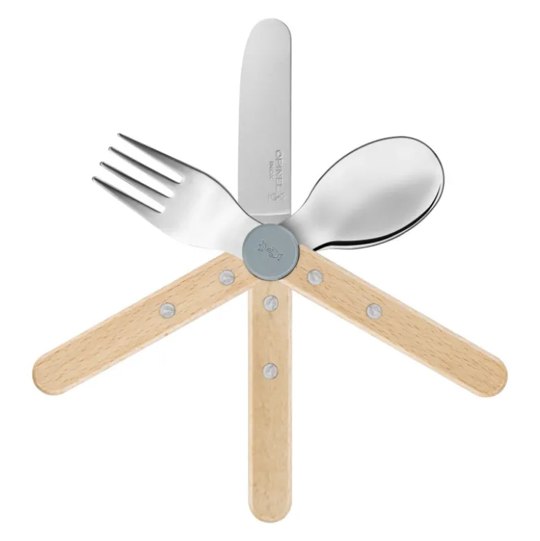 Coffret Couverts pour Enfant Bleu Pluie Le Petit Gourmet - Opinel