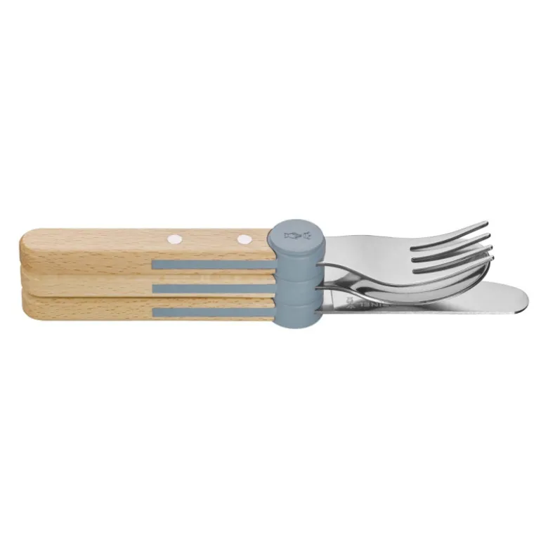 Coffret Couverts pour Enfant Bleu Pluie Le Petit Gourmet - Opinel