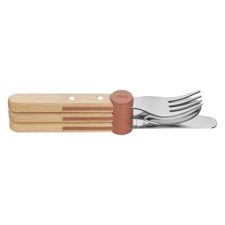 Coffret Couverts pour Enfant Corail Le Petit Gourmet - Opinel