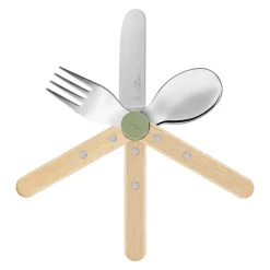 Coffret Couverts pour Enfant Vert Olive Le Petit Gourmet - Opinel