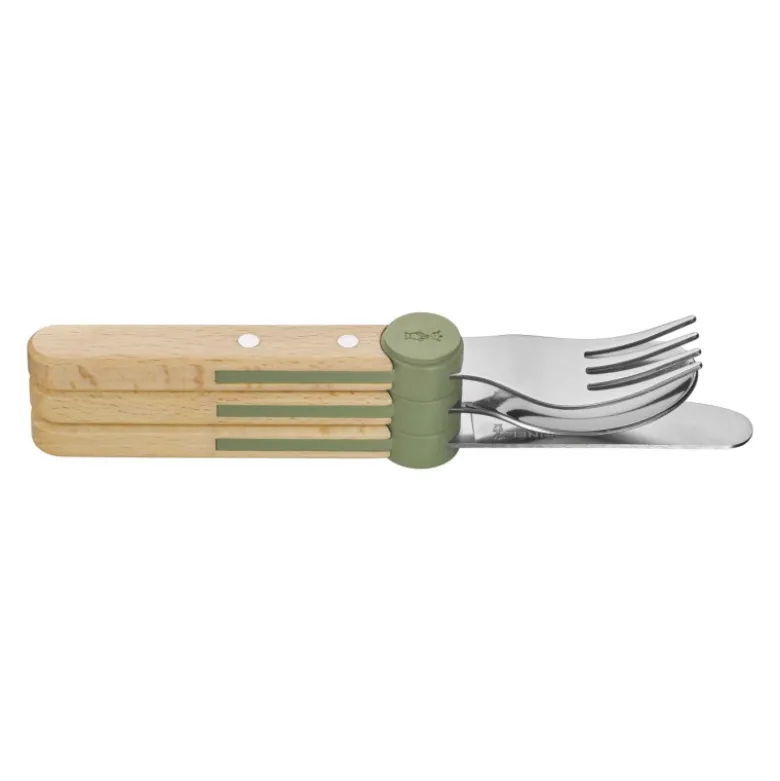 Coffret Couverts pour Enfant Vert Olive Le Petit Gourmet - Opinel