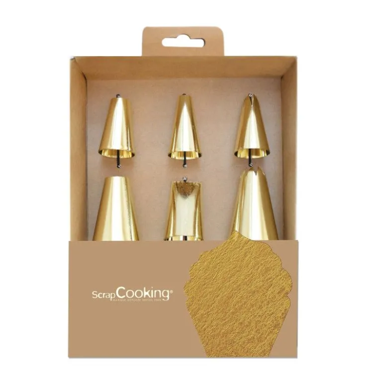 Coffret douille dorée x6 - ScrapCooking