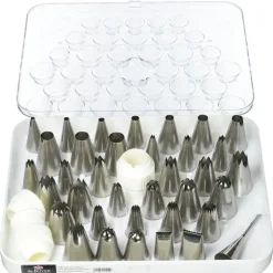 Coffret 35 douilles inox + adaptateur - De Buyer