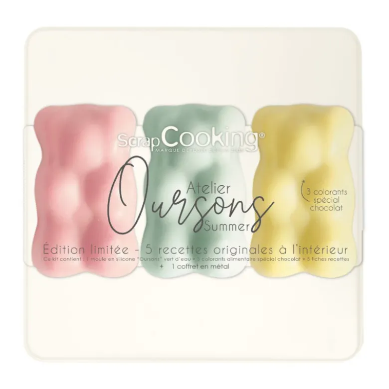 Coffret Oursons Summer - Edition limitée - ScrapCooking