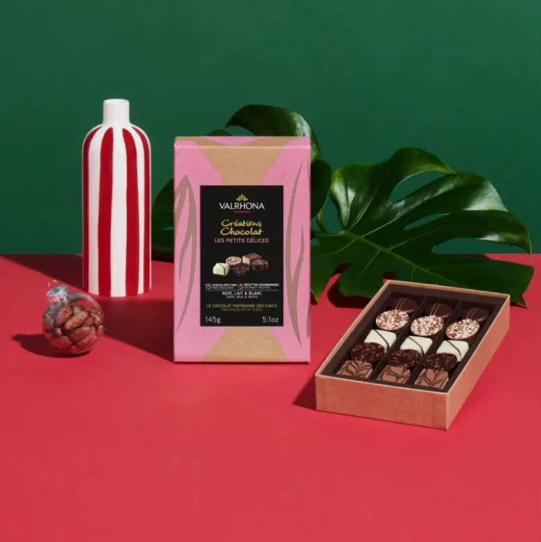 Coffret 15 Petits Délices 3 Chocolats - Valrhona
