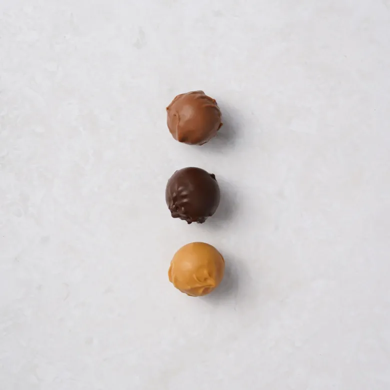 Coffret 12 Truffes 3 Chocolats - Valrhona
