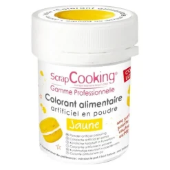 Colorant artificiel en poudre jaune 5g - ScrapCooking