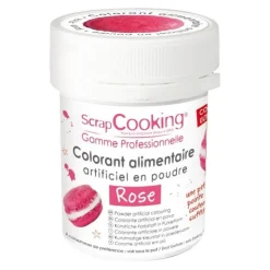 Colorant artificiel en poudre rose 5g - ScrapCooking