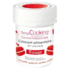 Colorant artificiel en poudre rouge 5g - ScrapCooking