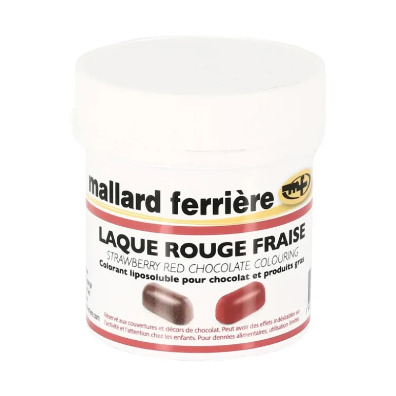 Colorant chocolat poudre liposoluble rouge fraise 15g