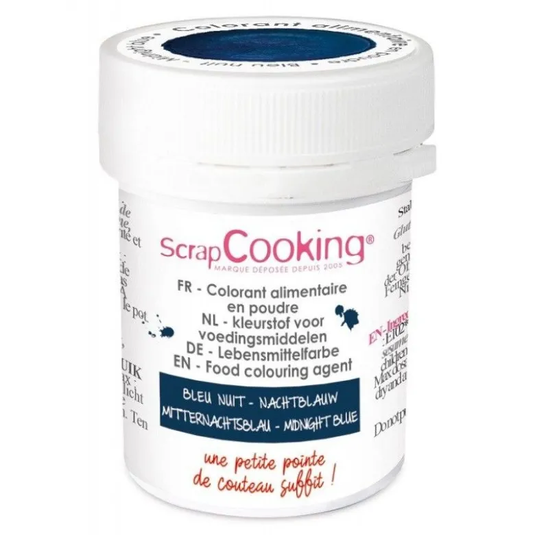 Colorant en poudre bleu nuit 5g - ScrapCooking