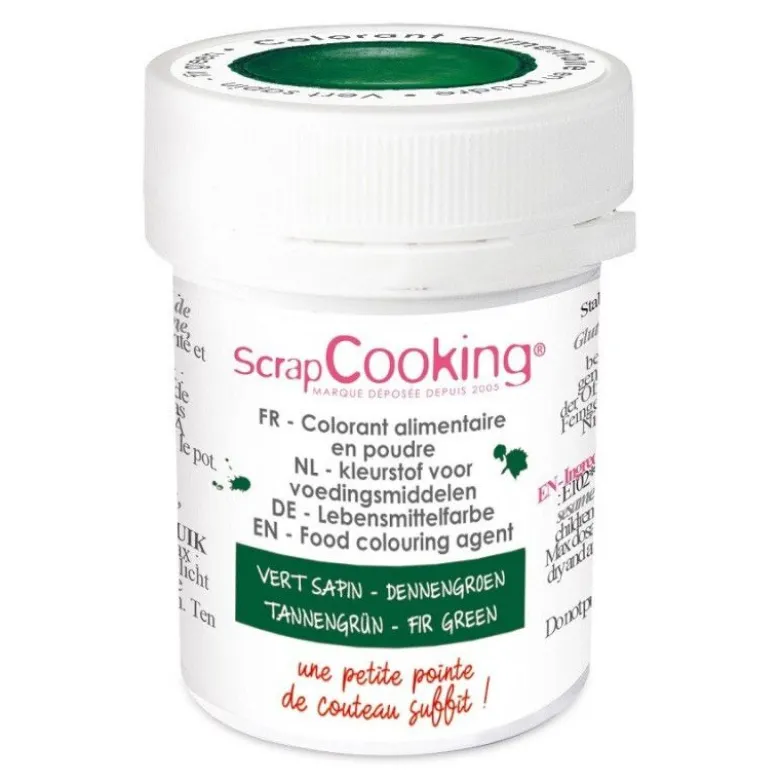 Colorant en poudre vert sapin 5g - ScrapCooking
