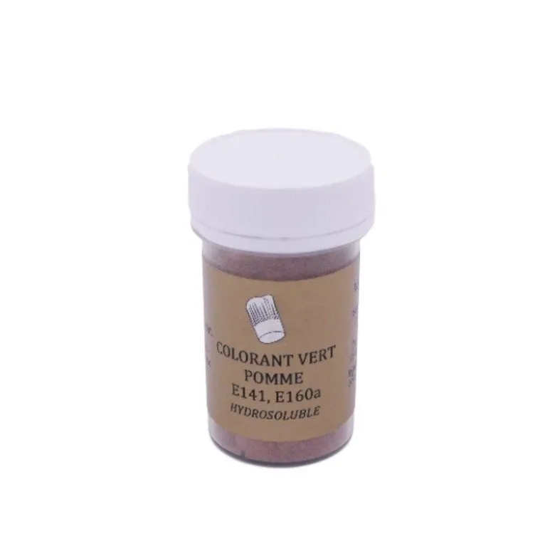 Colorant naturel poudre vert pomme 10g - Sélectarôme