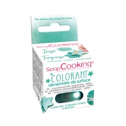 Colorant Surface Irisé Turquoise - ScrapCooking