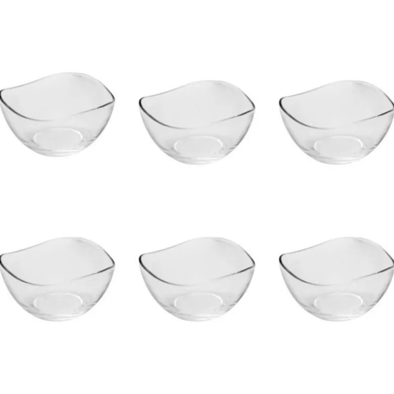 Coupelle verre Vague 65ml x6 - Lebrun