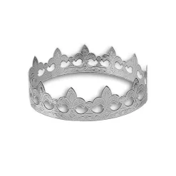 Couronne roi carton argent x100