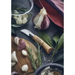 Couteau de Poche Châtaigne Ail et Dénoyautage N°7 - Opinel
