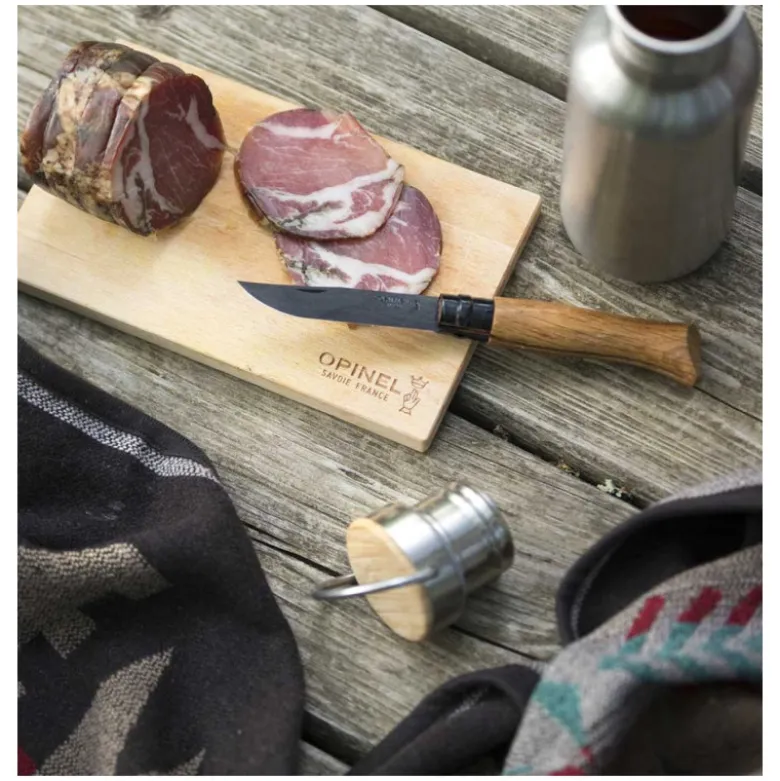 Couteau de Poche Plumier Chêne Black Édition N°8 - Opinel