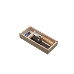 Couteau de Poche Plumier Olivier avec Étui Baroudeur N°8 - Opinel