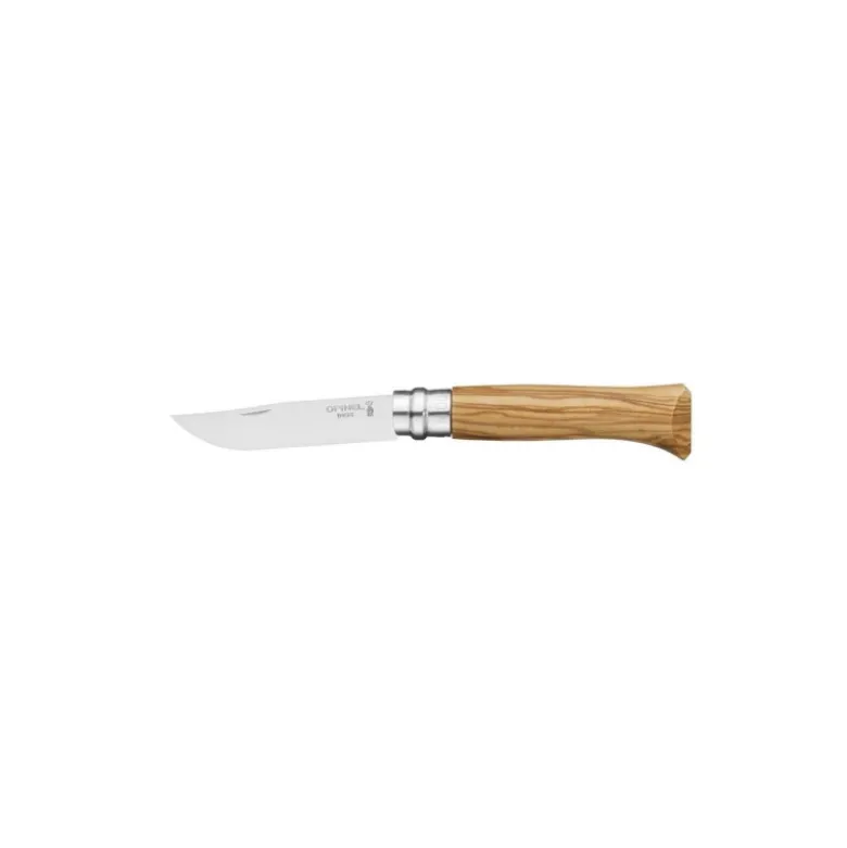 Couteau de Poche Plumier Olivier avec Étui Baroudeur N°8 - Opinel