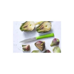 Couteau d'Office Cranté Vert Les Essentiels + N°313 - Opinel