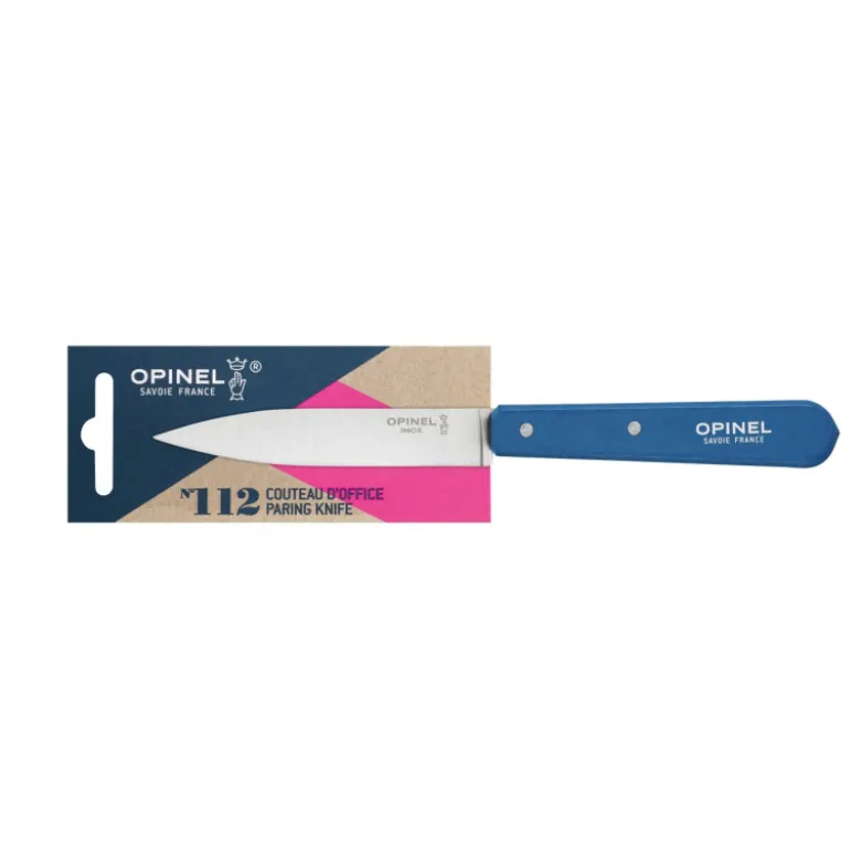 Couteau d'Office Inox et Bois 10 cm Bleu N°112 - Opinel