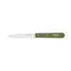 Couteau d'Office Inox et Bois 10 cm Kaki N°112 - Opinel
