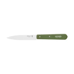 Couteau d'Office Inox et Bois 10 cm Kaki N°112 - Opinel