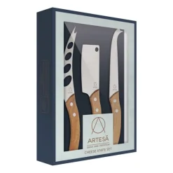 Couteau à fromage inox et bois x3 - Artesa