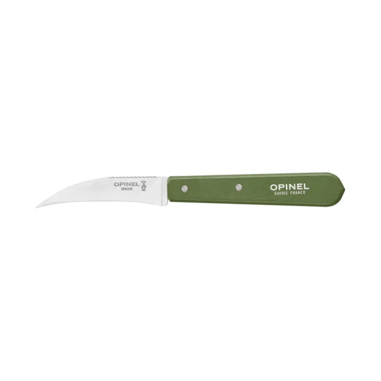 Couteau pour Légumes Inox et Bois Kaki N°114 - Opinel