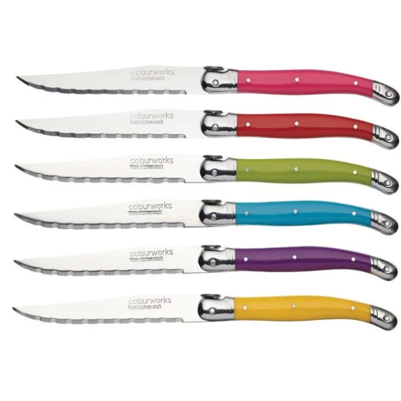 Couteau à steak x6 - Colourworks