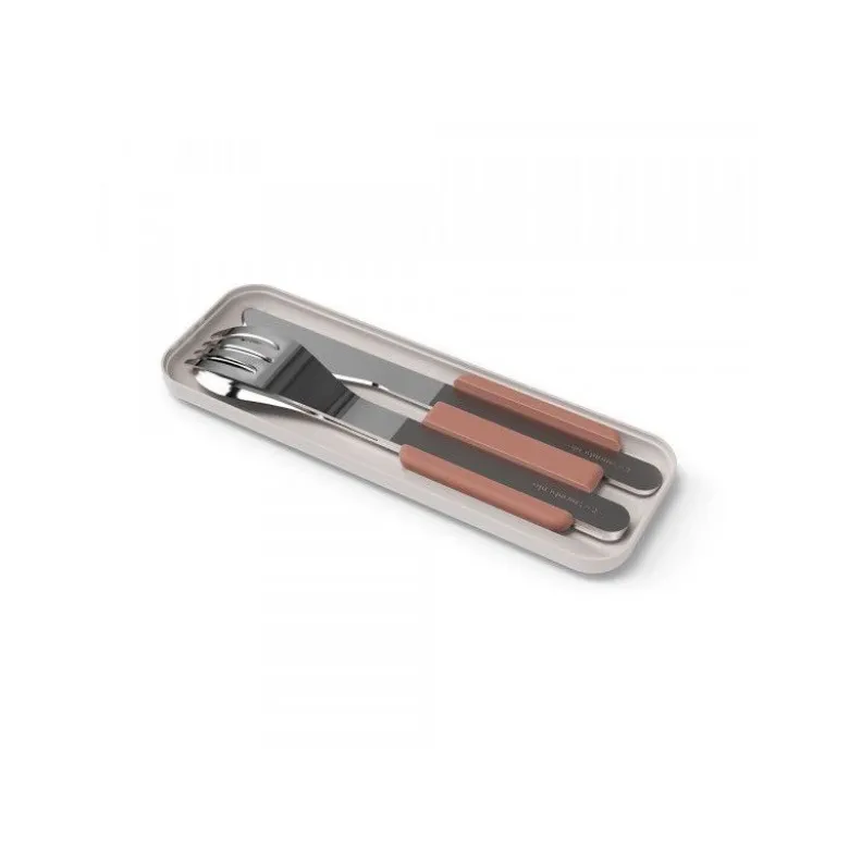 Couverts MB Slim Box Rose Moka - Monbento