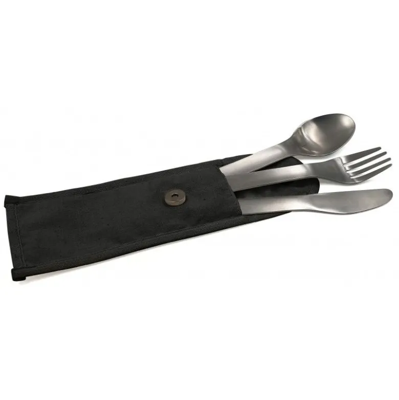 Couverts nomades inox noir - Cookut