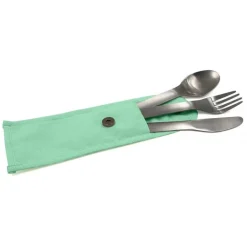 Couverts nomades inox vert - Cookut