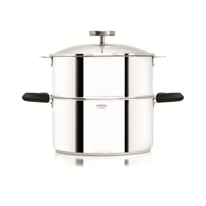Cuit vapeur Biome 20cm anse noire - Cristel
