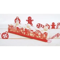 Déco bûche de Noël - ScrapCooking