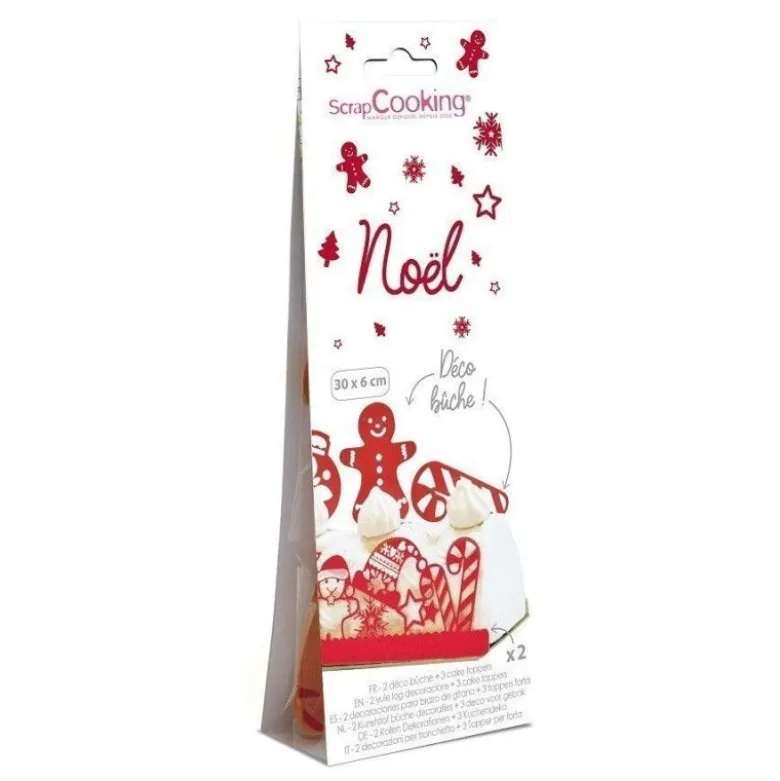 Déco bûche de Noël - ScrapCooking