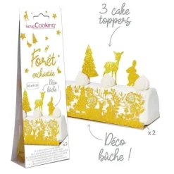 Déco bûche Forêt Enchantée - ScrapCooking