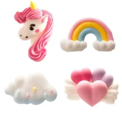 Décoration en sucre Licorne x8