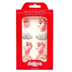 Décoration en sucre Licorne x8