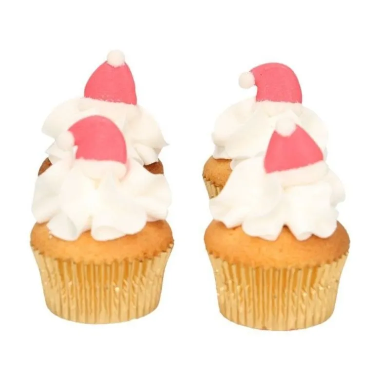 Décoration en sucre Père Noël x8 - Funcakes