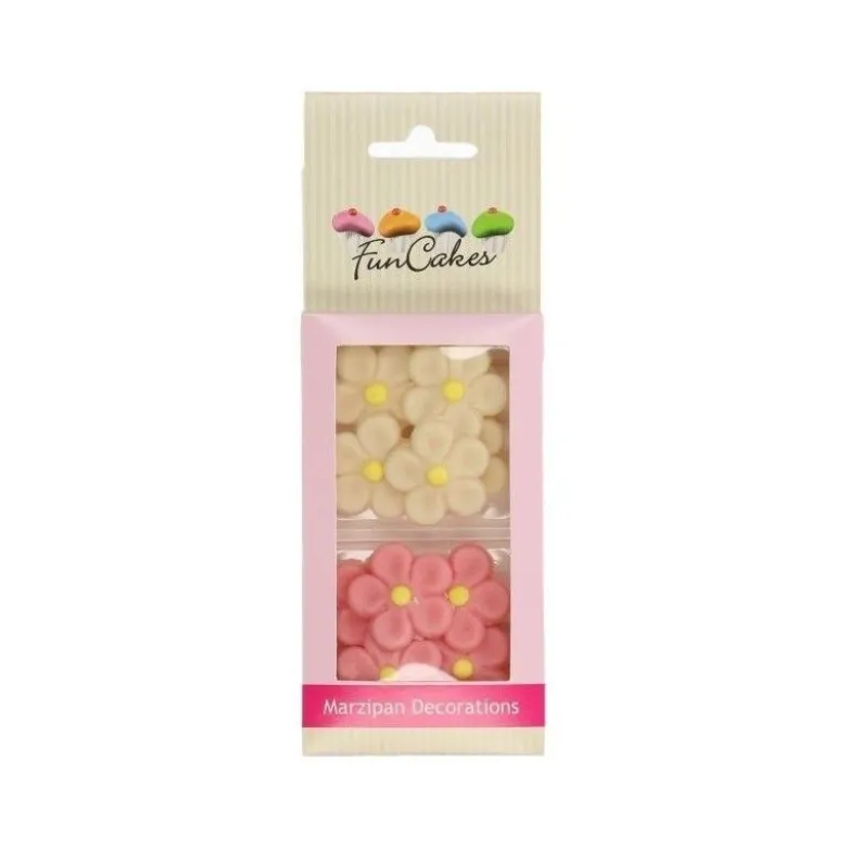 Décoration pâte d'amande Fleur - Funcakes