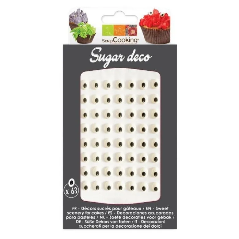 Décoration sucre yeux x63 - ScrapCooking